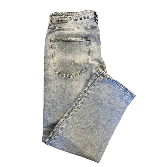 H&M Straight Regular Fit Men's Light Wash Jeans Size 36/32 - Picture 1 of 16